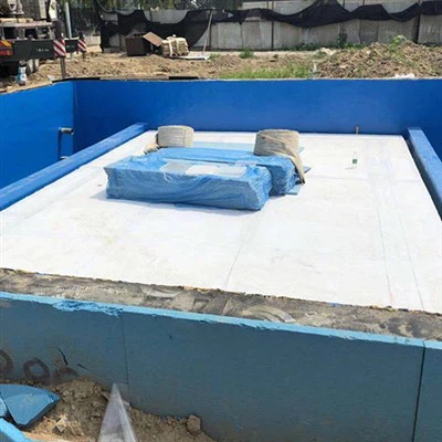 Bezgalības baseina uzstādīšana